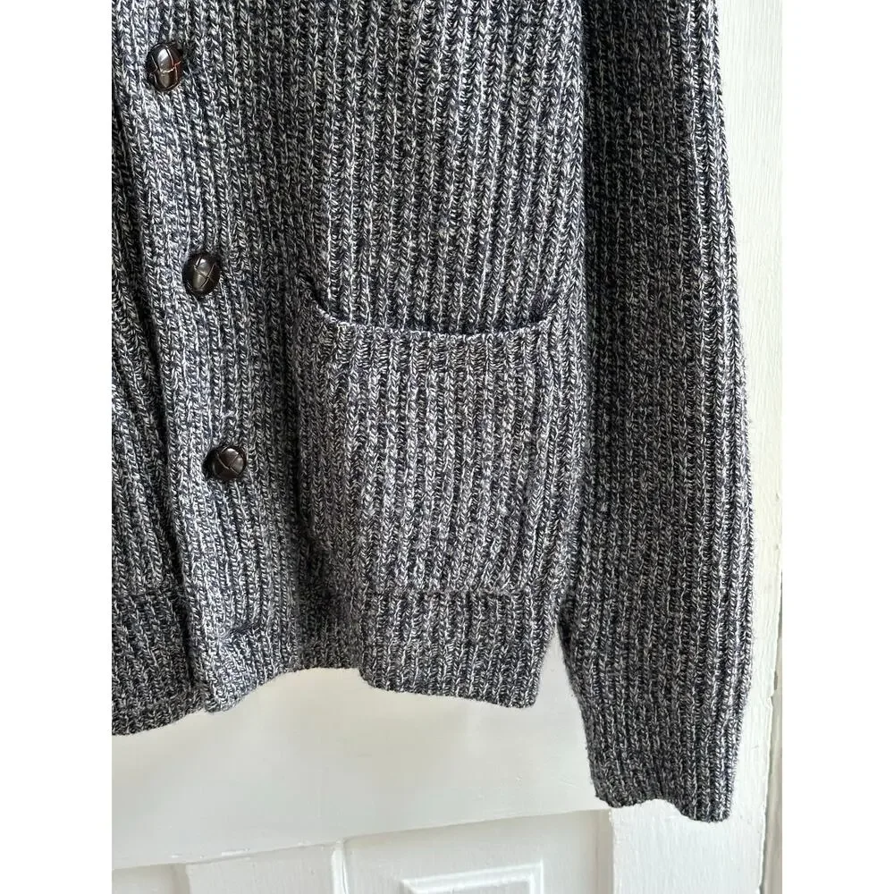 J.Crew Rugged Merino Wool Blend Shawl Collar Cardigan Sweater